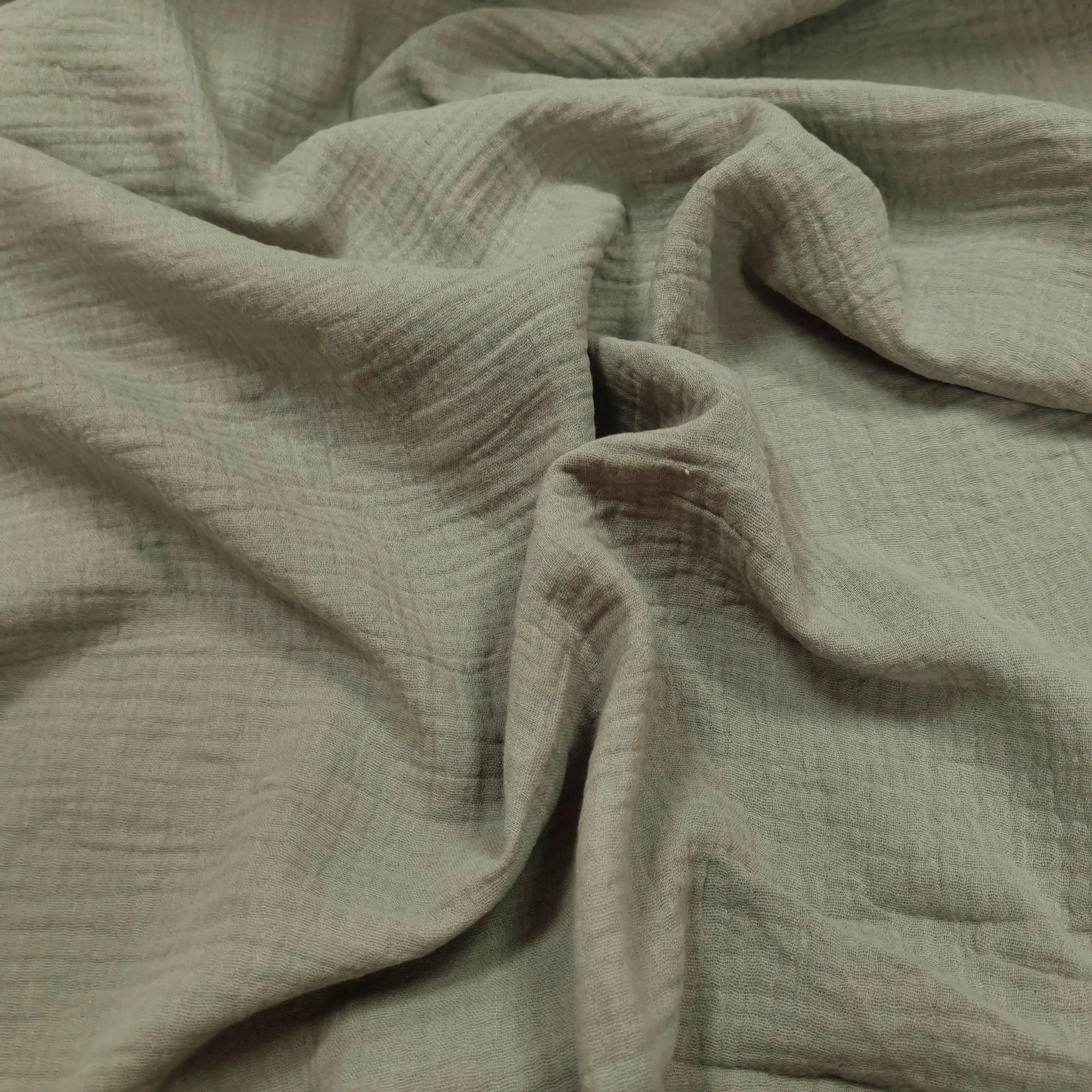 Musselin schilf grün Double Gauze CSM-STOFFE