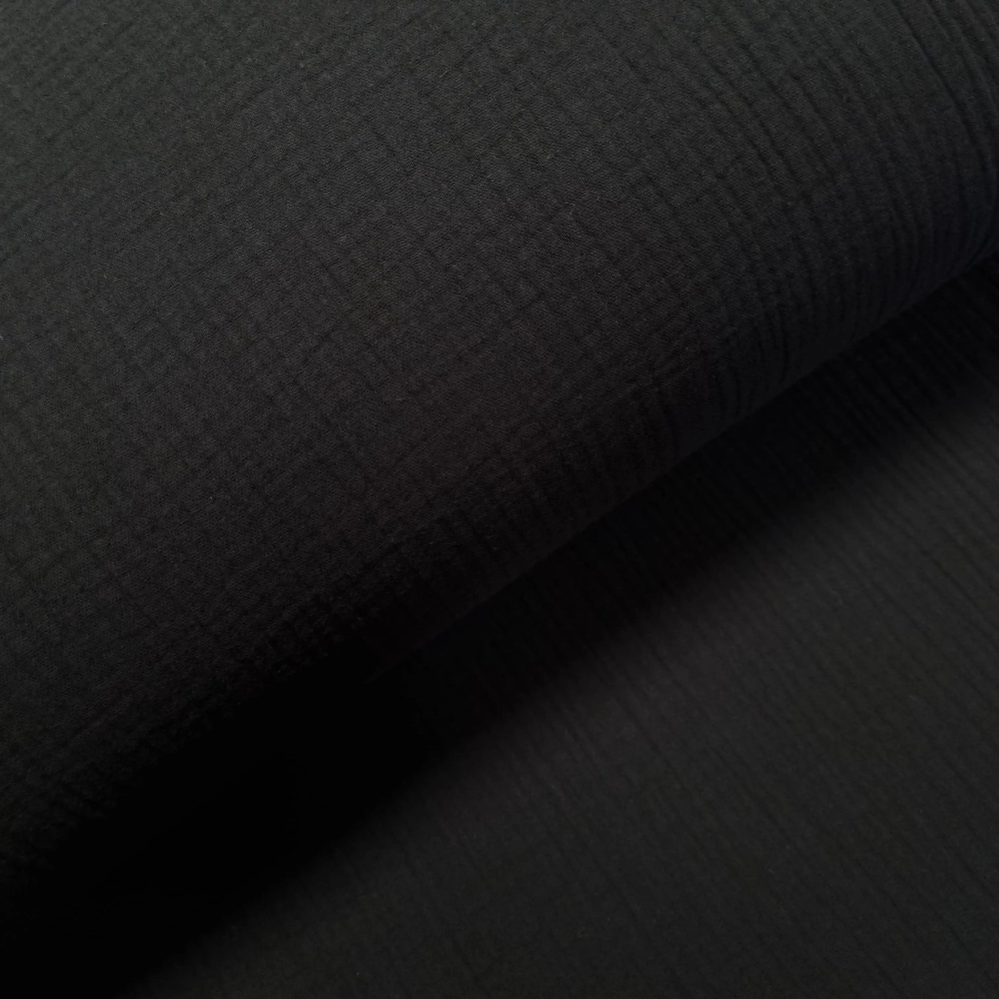 Musselin schwarz Double Gauze CSM-STOFFE