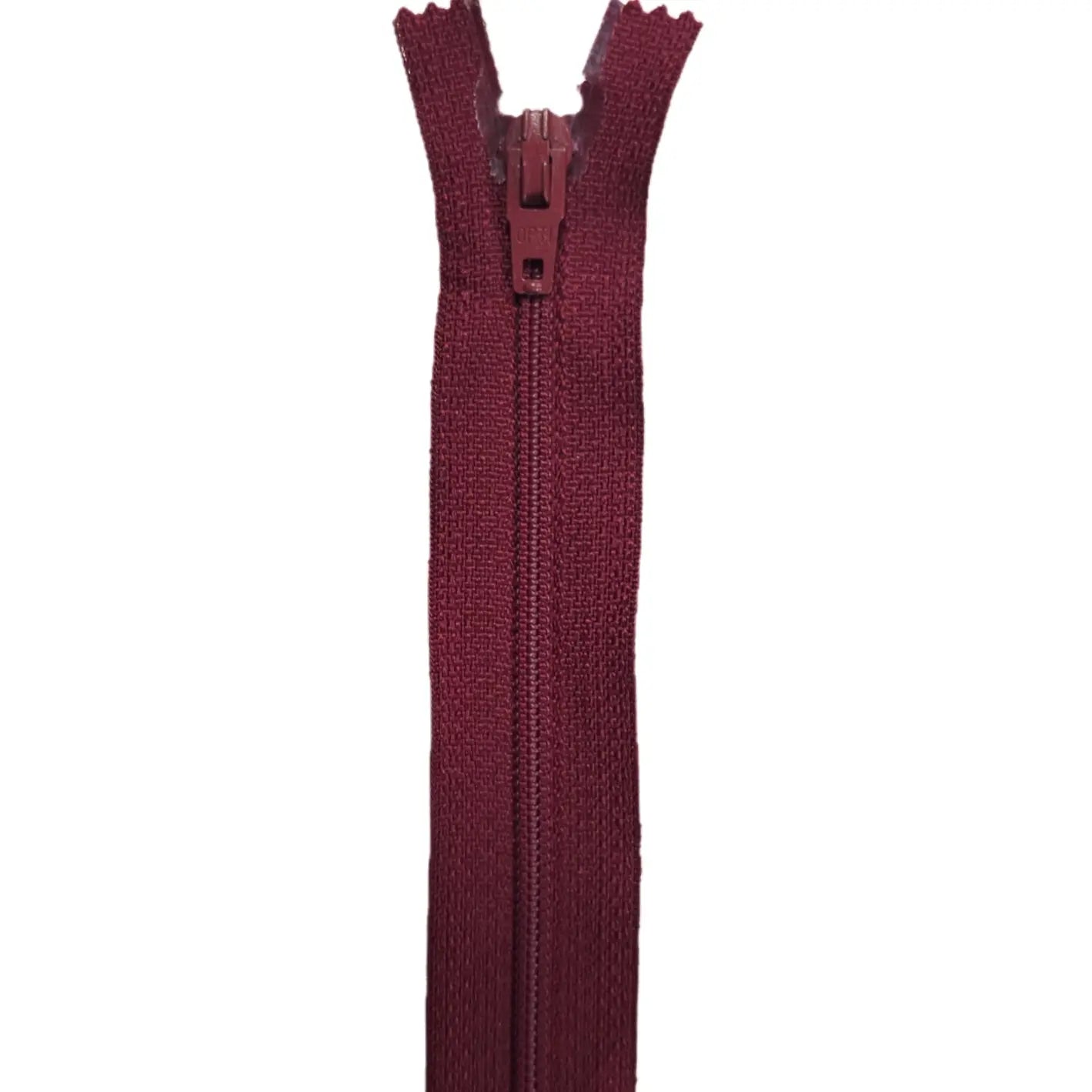 Opti Reißverschluss | nicht teilbar | 15 cm bordeaux CSM-STOFFE