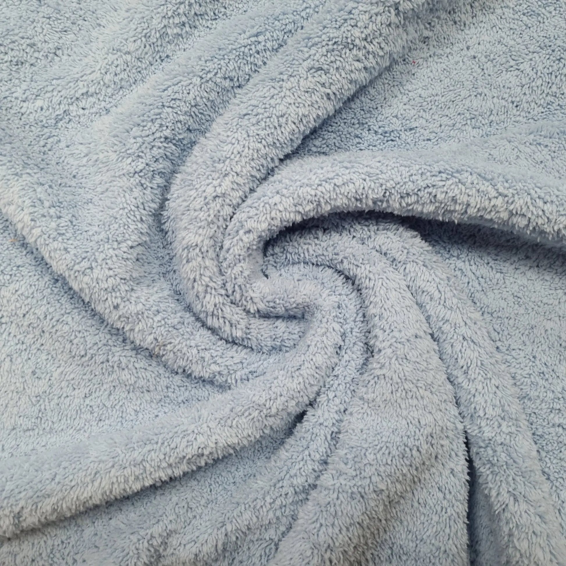 Plüschstoff Babyblau 