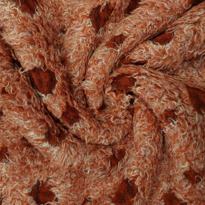 Plüschstoff rot weiss