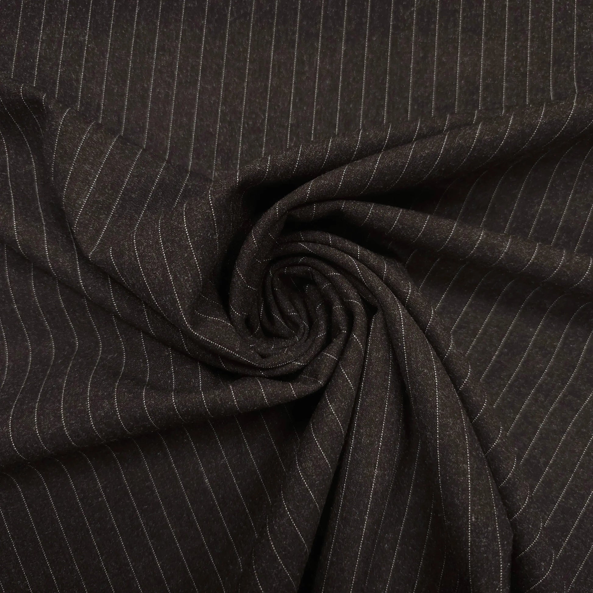 Polyester-, Baumwollstoff | braun | gestreift CSM-STOFFE