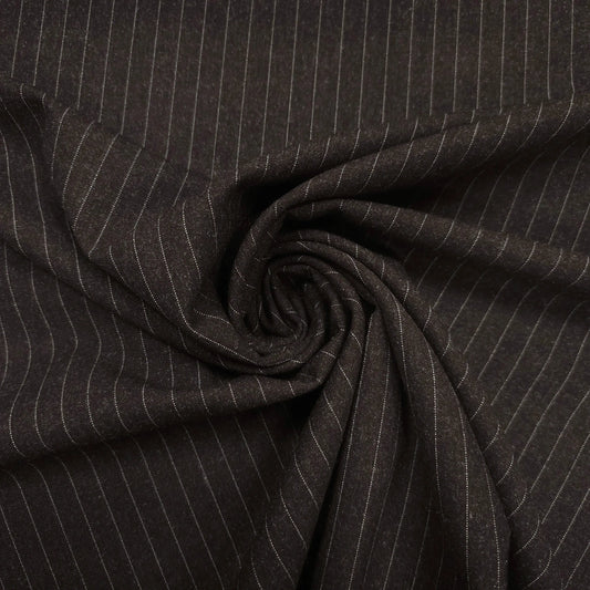 Polyester-, Baumwollstoff | braun | gestreift CSM-STOFFE