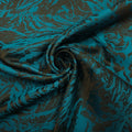 Polyesterstoff blau/schwarz | abstraktes Muster CSM-STOFFE