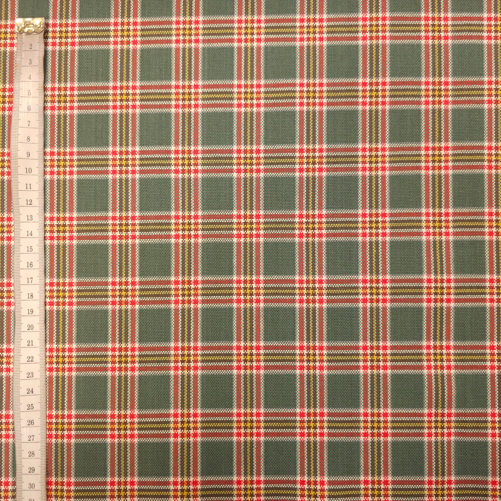 Polyesterstoff grün kariert CSM-STOFFE