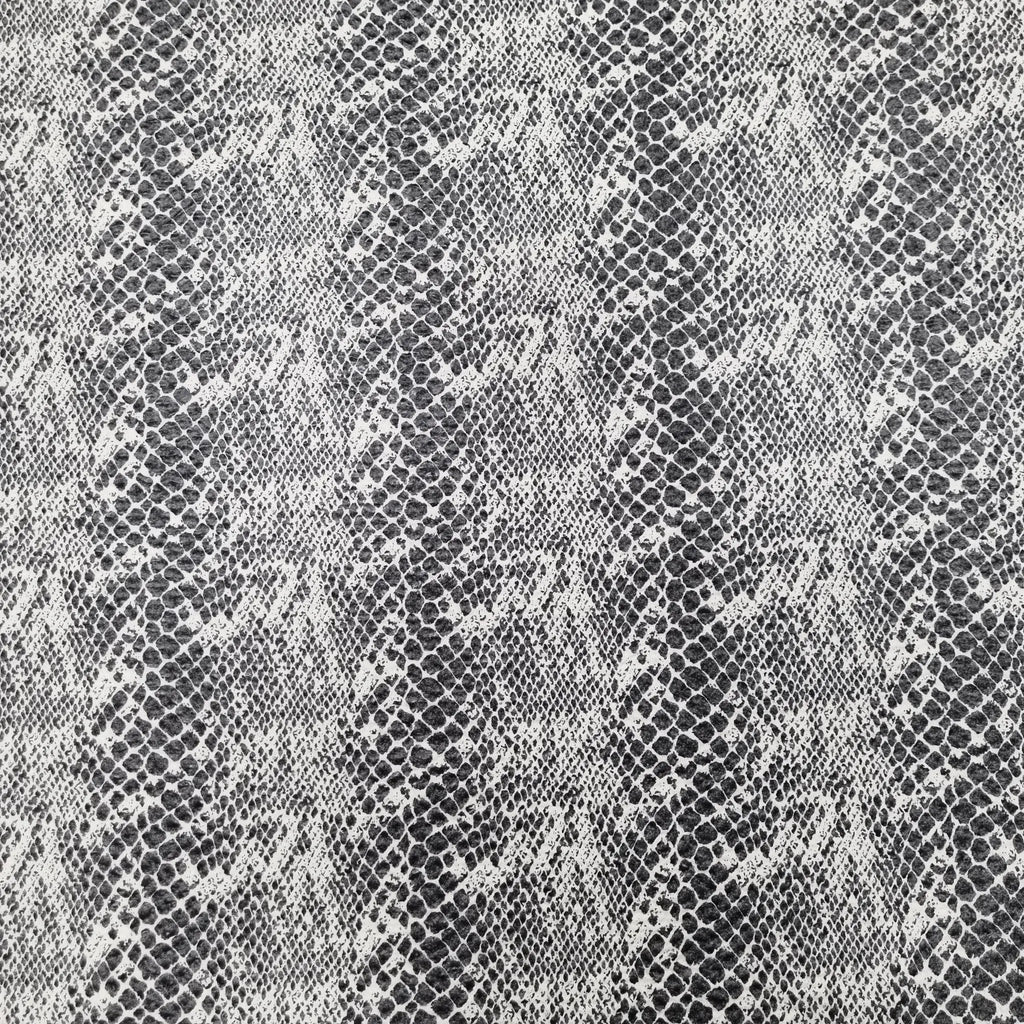 Polyesterstoff weiss mit Krokodilmuster 