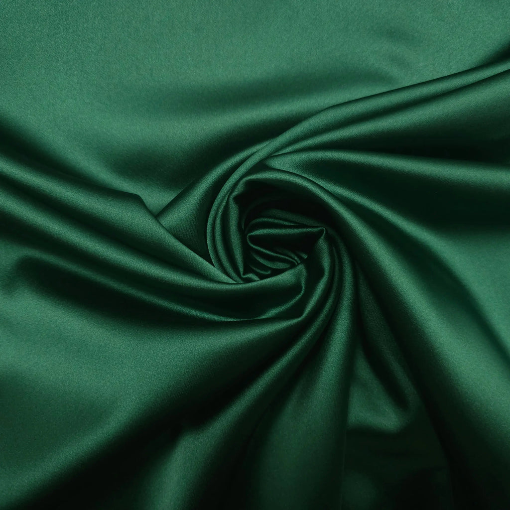 Premium Stretch Satin dunkelgrün CSM-STOFFE
