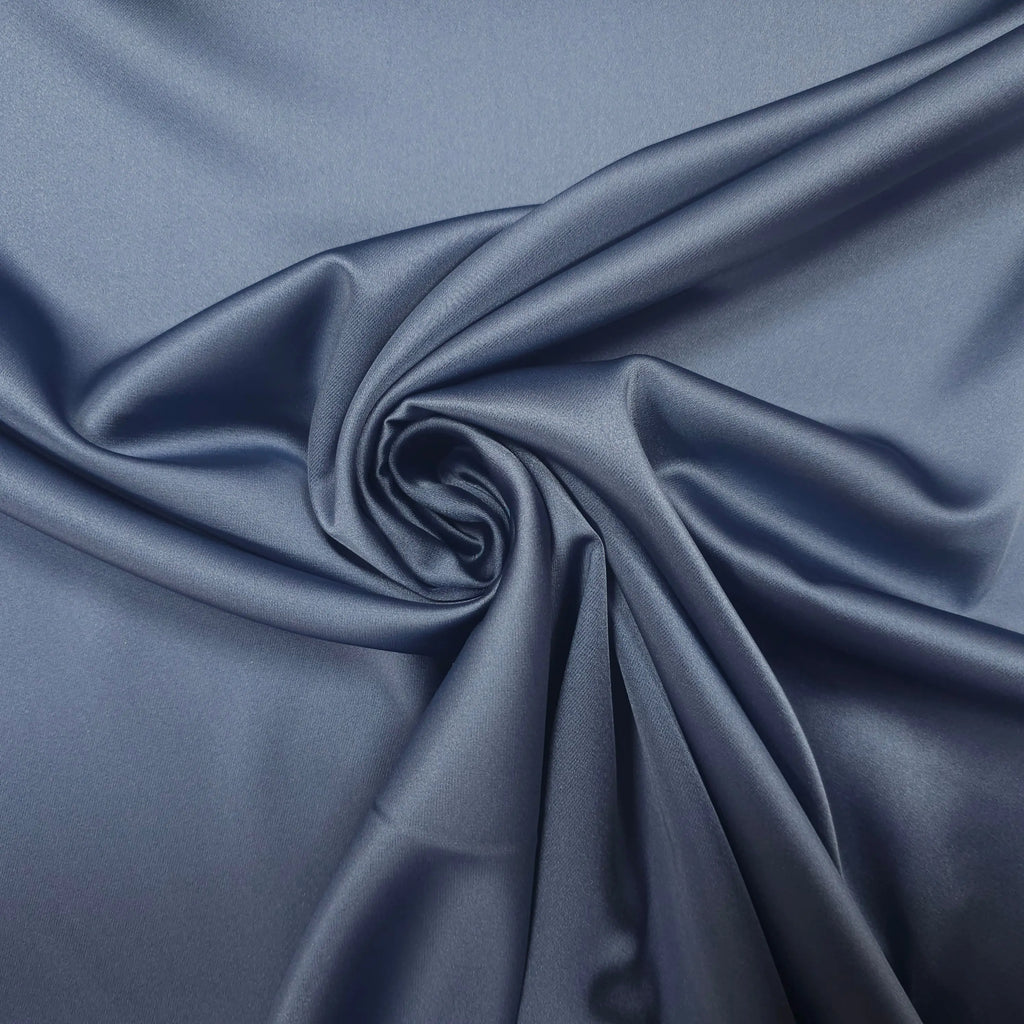 Premium Stretch Satin indigoblau CSM-STOFFE