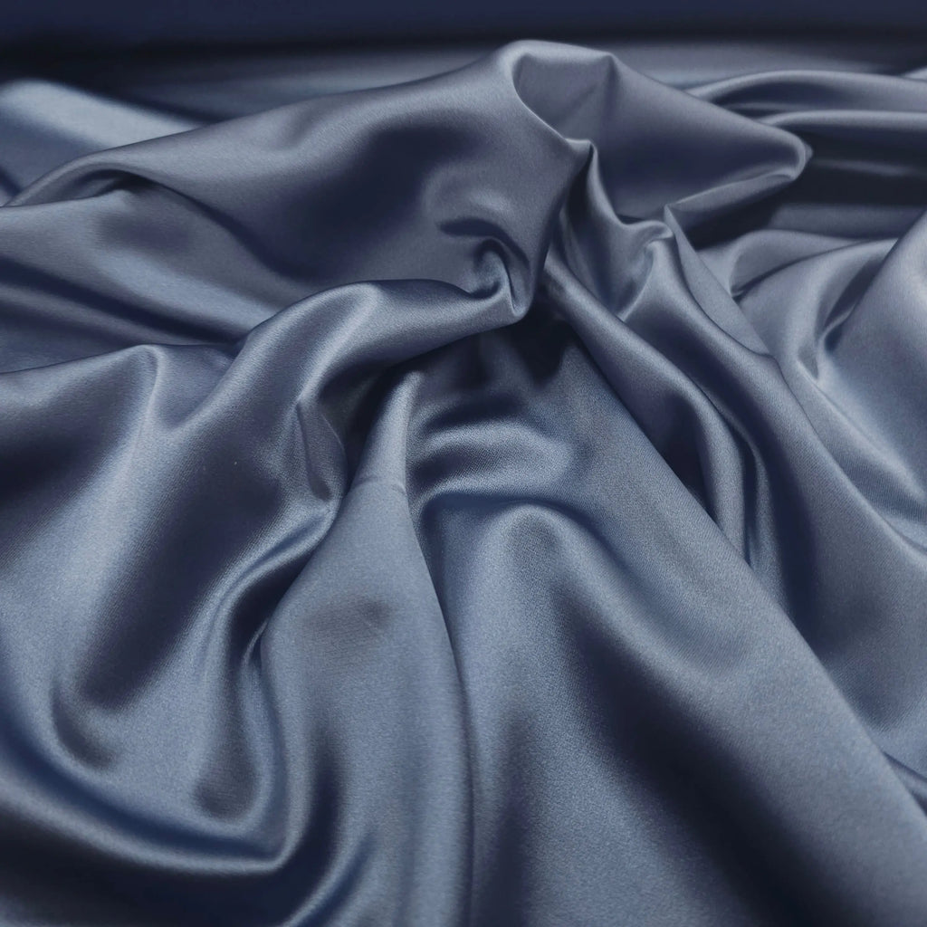 Premium Stretch Satin indigoblau CSM-STOFFE