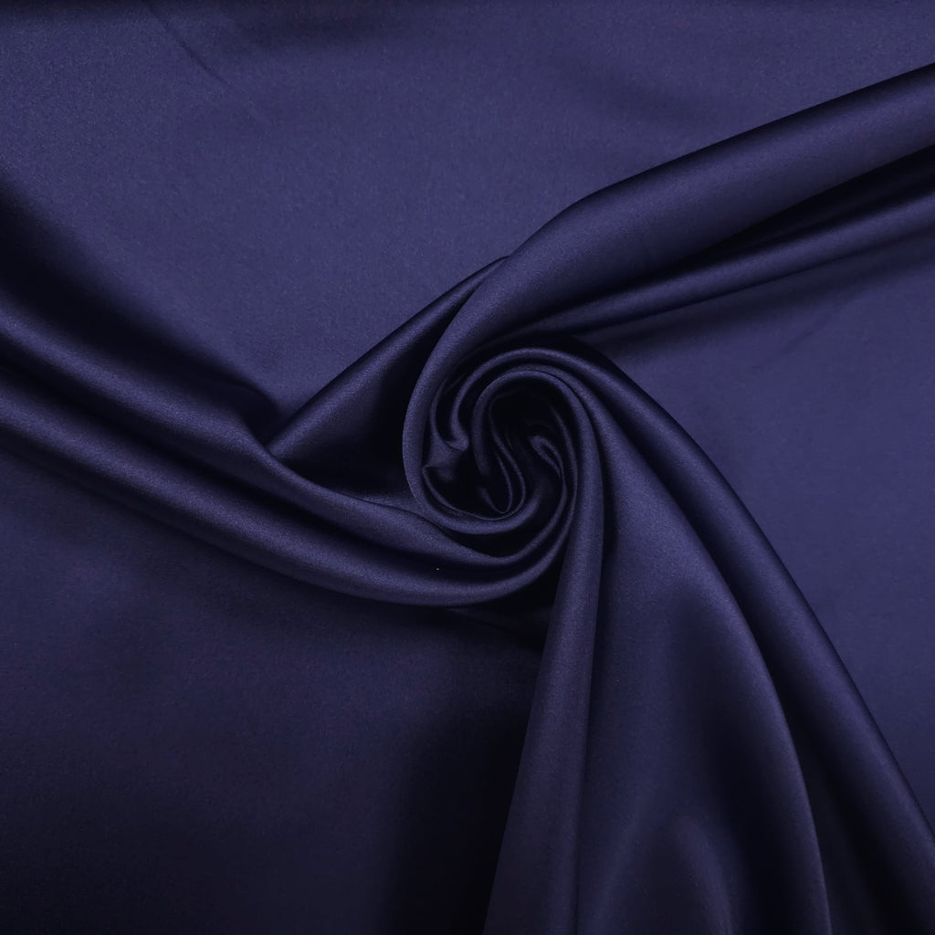 Premium Stretch Satin nachtblau CSM-STOFFE