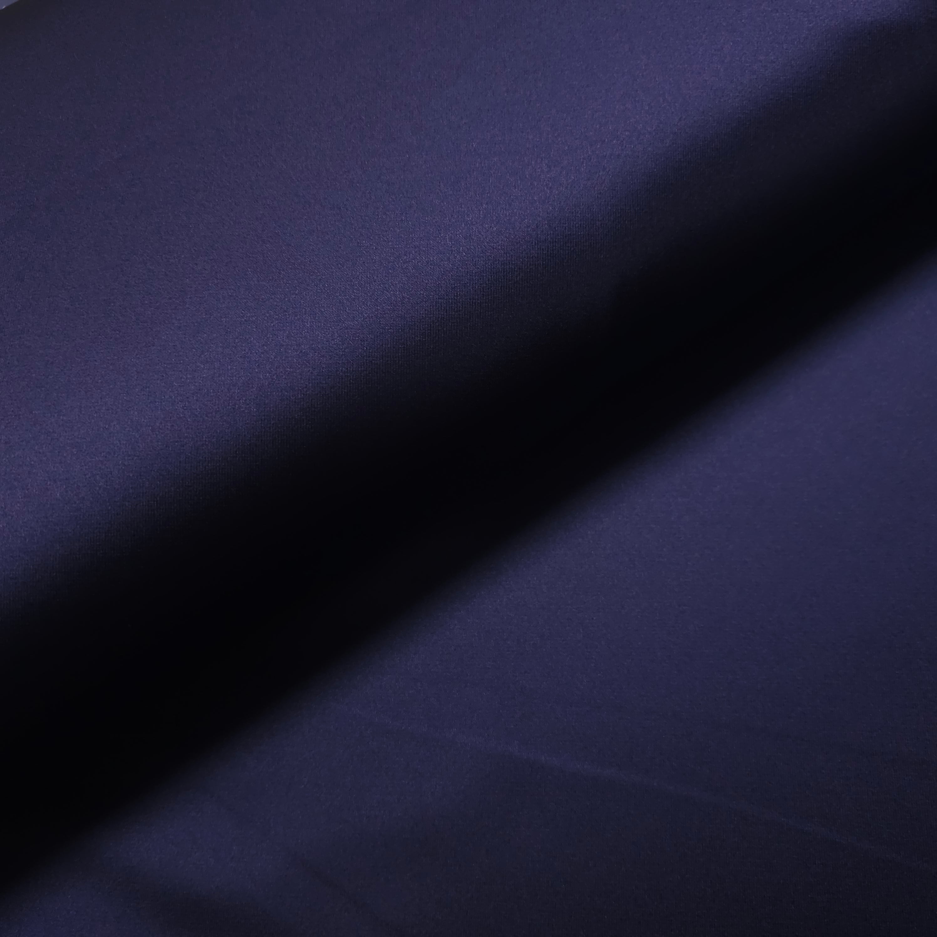 Premium Stretch Satin nachtblau CSM-STOFFE