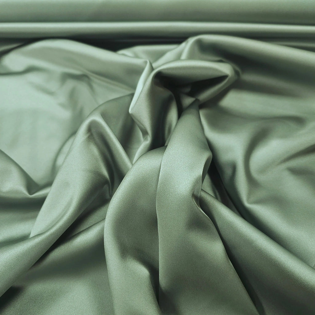Premium Stretch Satin salbei CSM-STOFFE