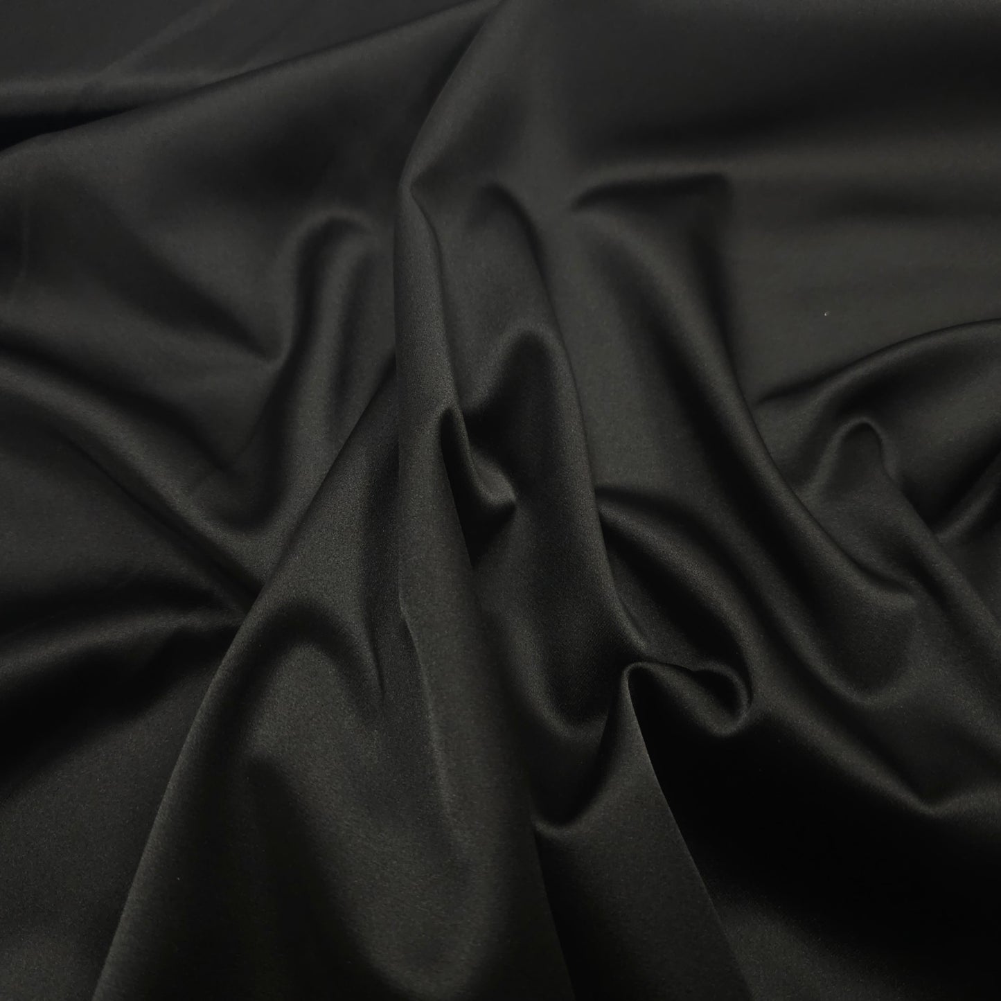 Premium Stretch Satin schwarz CSM-STOFFE