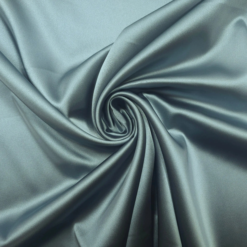Premium Stretch Satin stahlblau CSM-STOFFE