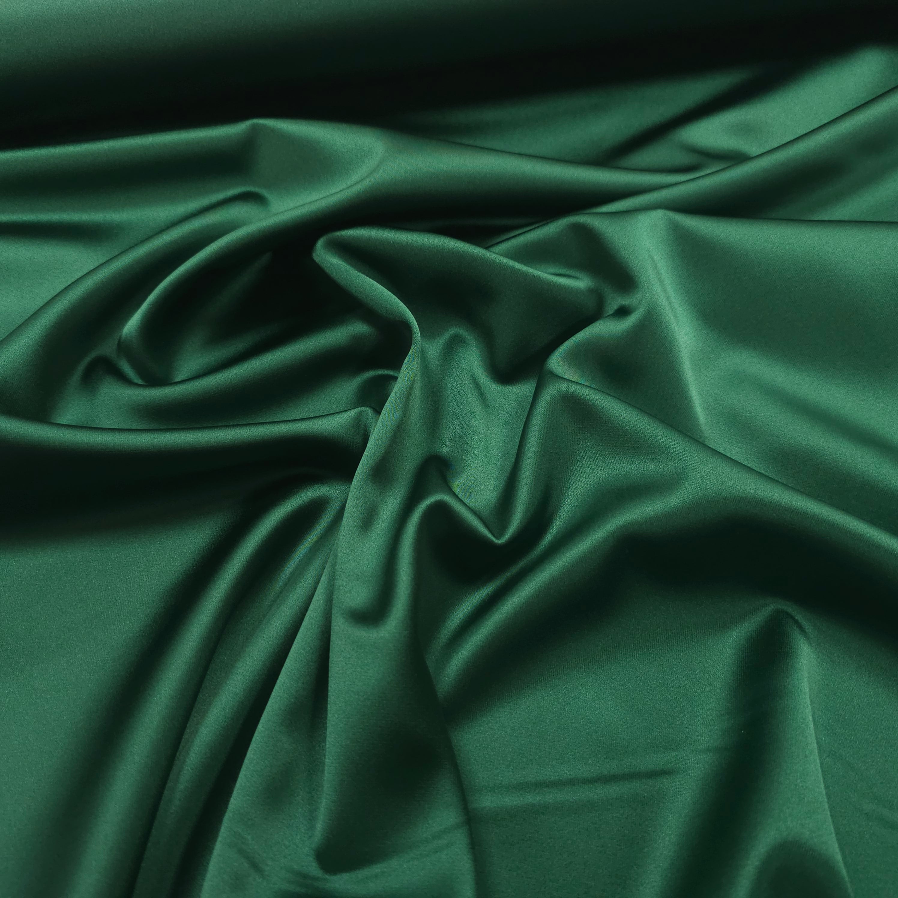 Premium Stretch Satin tannengrün CSM-STOFFE