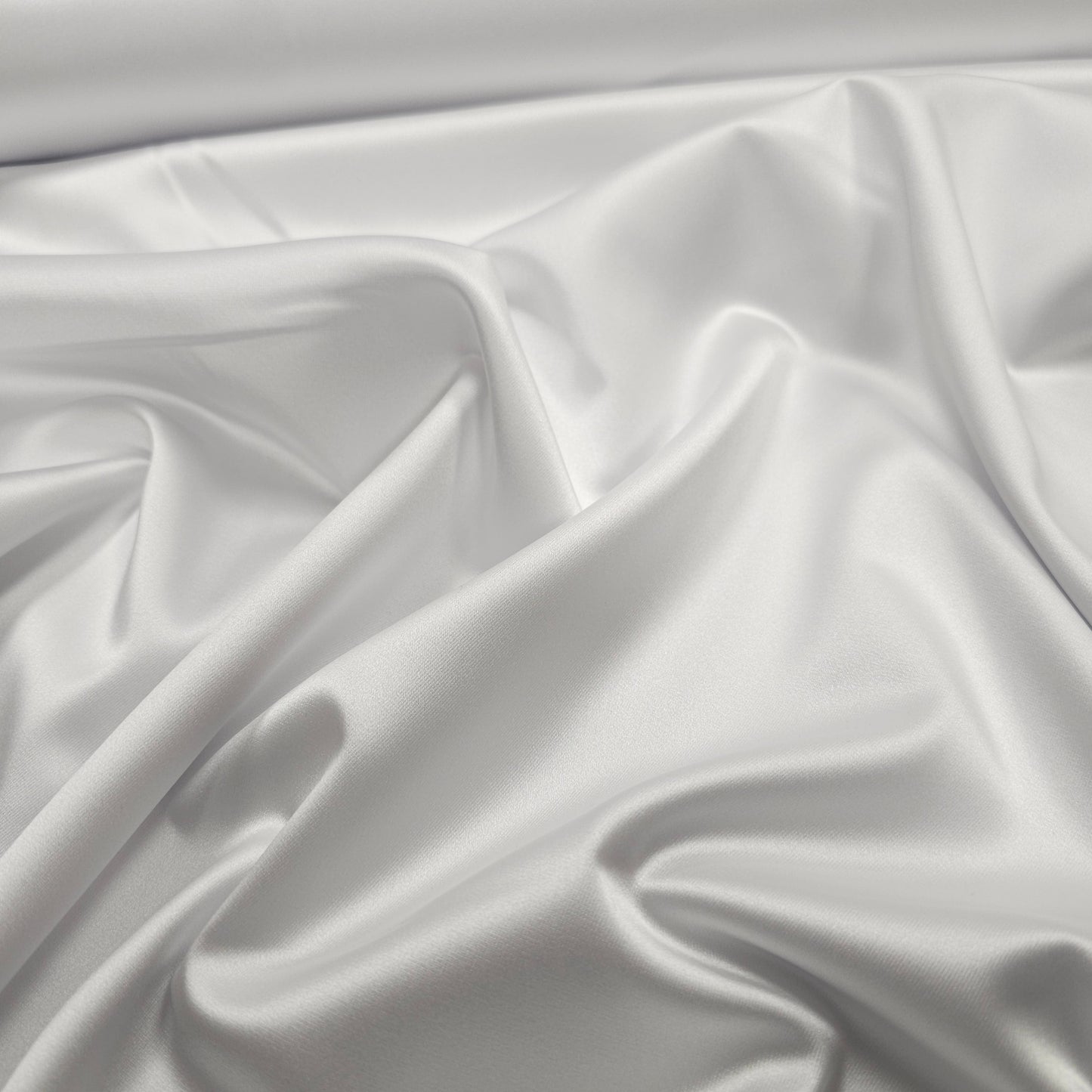Premium Stretch Satin weiß CSM-STOFFE