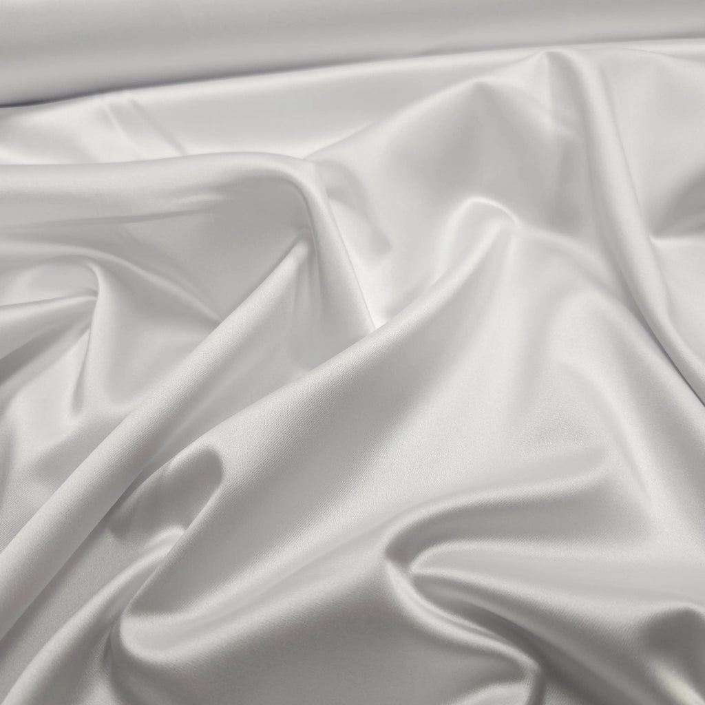 Premium Stretch Satin weiß CSM-STOFFE