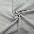 Recycelter Baumwoll- Polyester,  Viskosestoff gestreift blau CSM-STOFFE