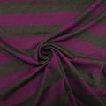 Romanit Jersey gestreift dunkelgrau, Violett CSM-STOFFE