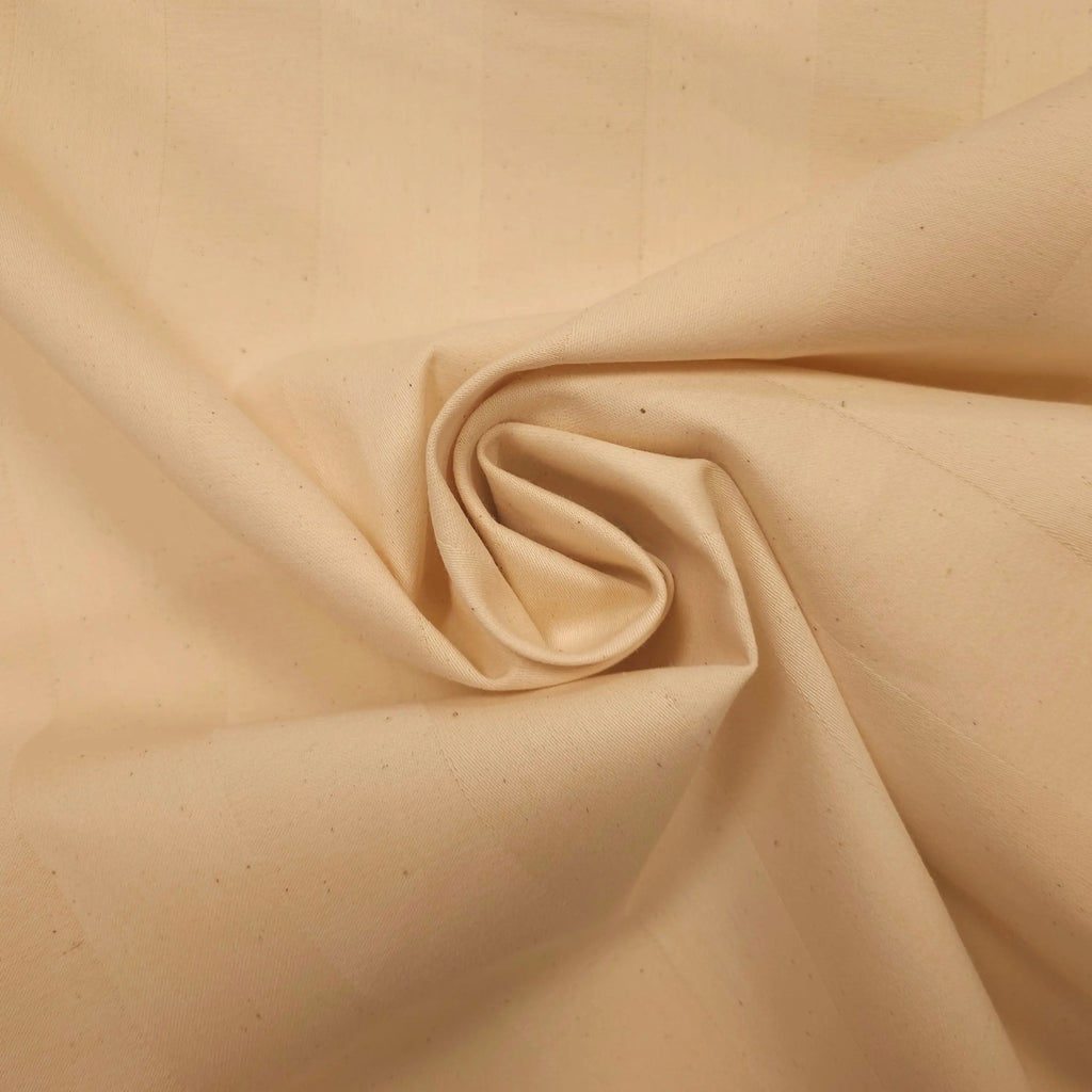 Schwerer Baumwollstoff gestreift natur CSM-STOFFE