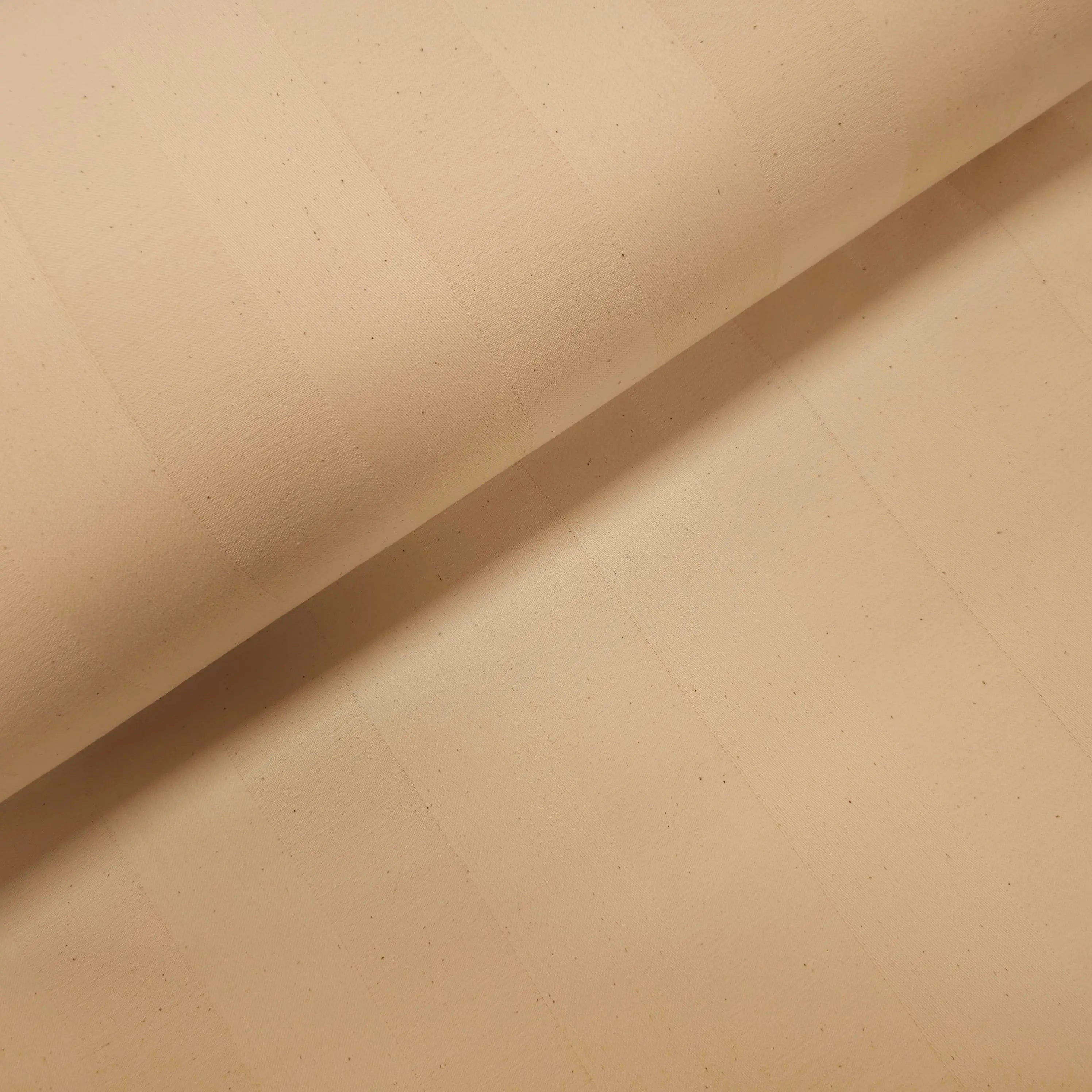 Schwerer Baumwollstoff gestreift natur CSM-STOFFE