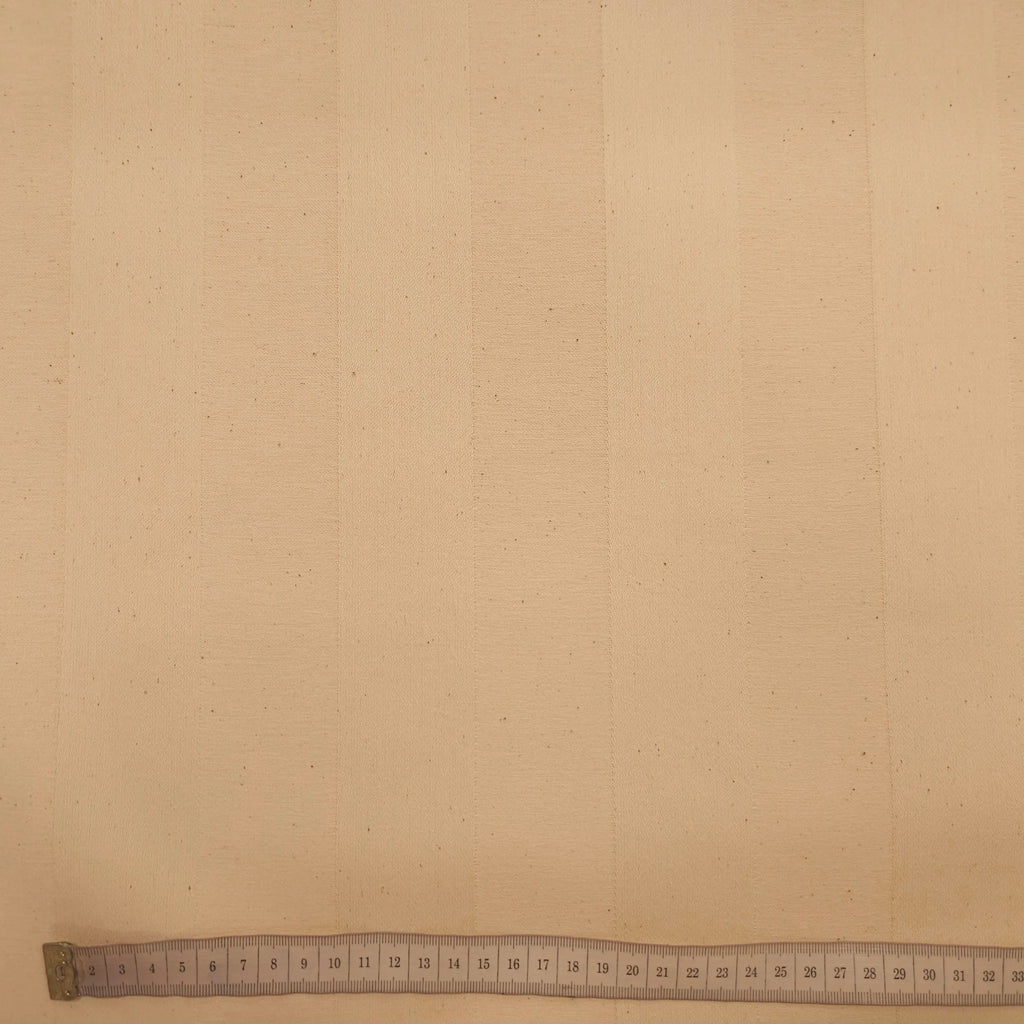 Schwerer Baumwollstoff gestreift natur CSM-STOFFE