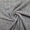 Spitze grau Zick-Zack Muster und Pailletten CSM-STOFFE