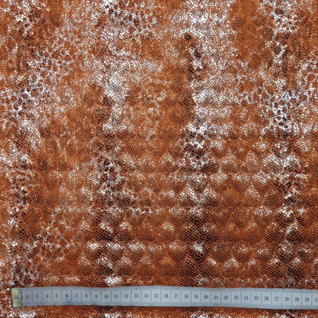 Steppfutter Schlangenmuster Orange