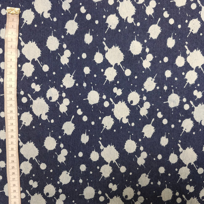 Stretch Jeansstoff mit Flecken CSM-STOFFE