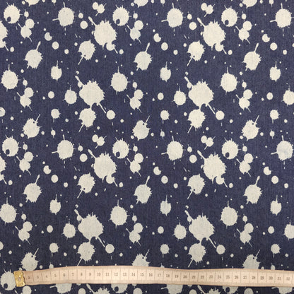 Stretch Jeansstoff mit Flecken CSM-STOFFE