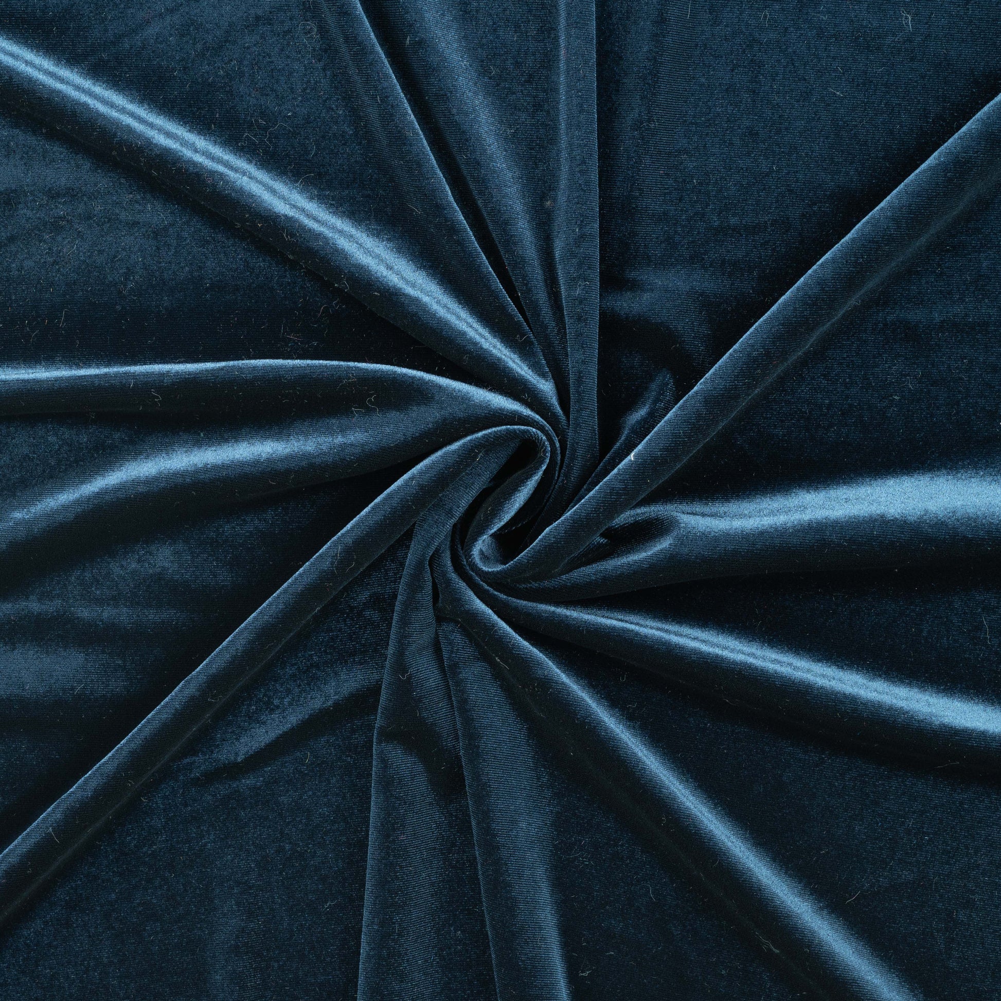 Stretch Samt Dunkelblau CSM-STOFFE