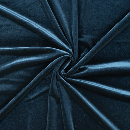 Stretch Samt Dunkelblau CSM-STOFFE