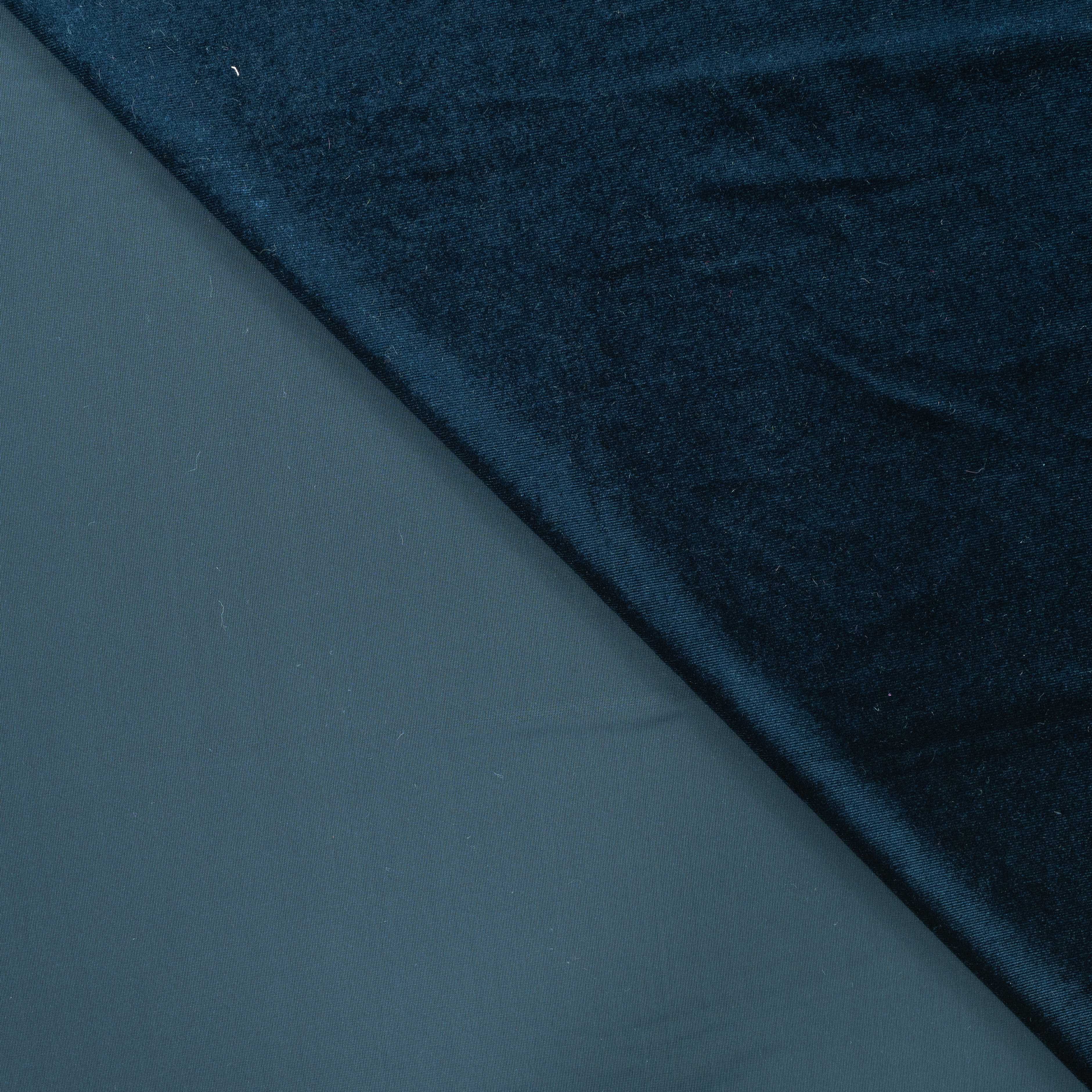 Stretch Samt Dunkelblau CSM-STOFFE