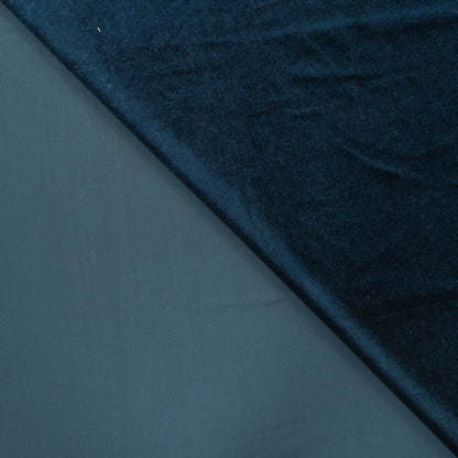 Stretch Samt Dunkelblau CSM-STOFFE