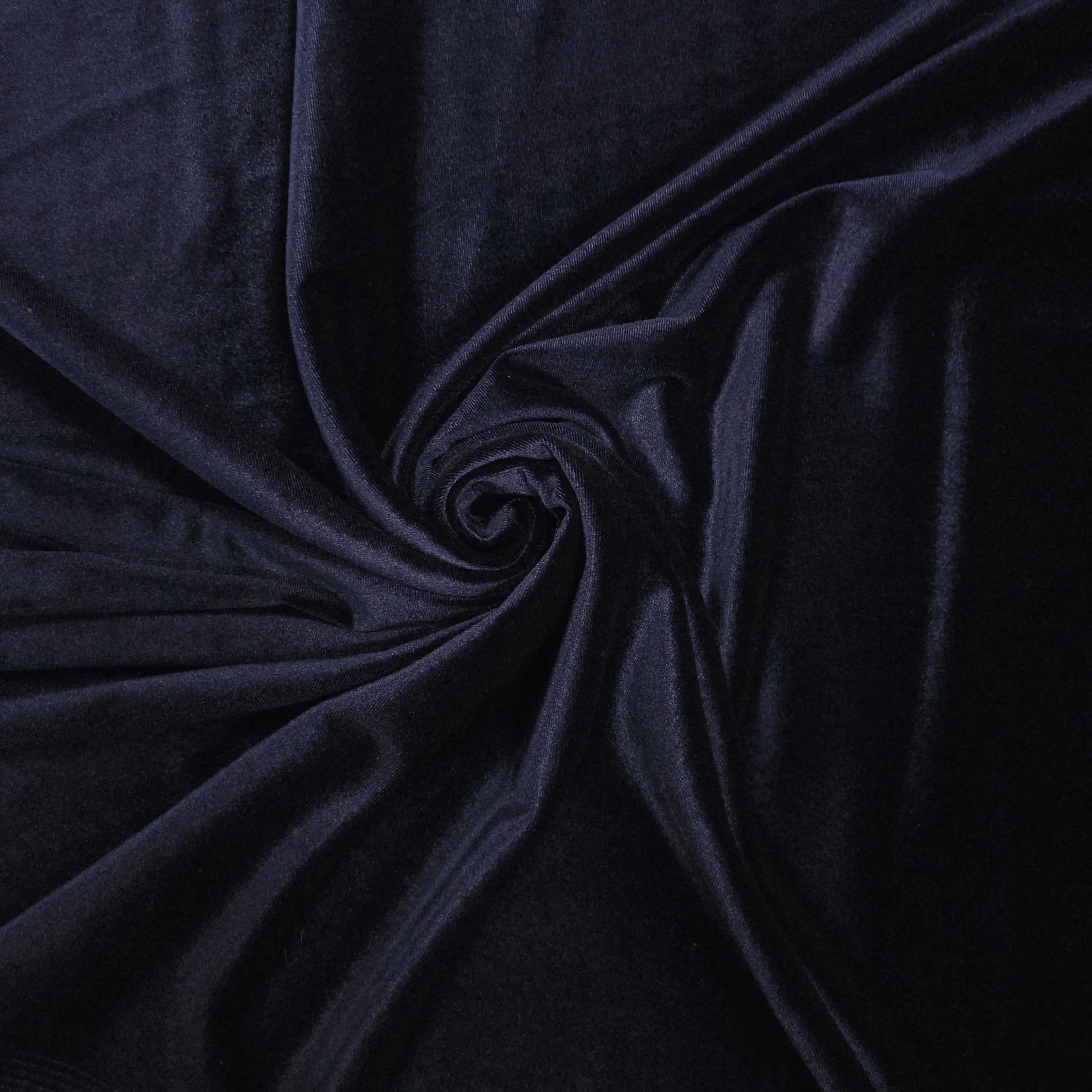 Stretch Samt Dunkelblau CSM-STOFFE