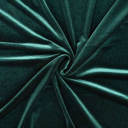 Stretch Samt Dunkelgrün CSM-STOFFE
