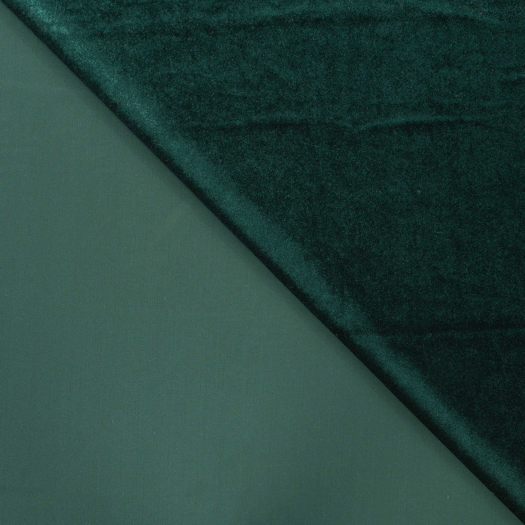 Stretch Samt Dunkelgrün CSM-STOFFE