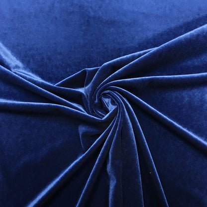 Stretch Samt Royalblau CSM-STOFFE