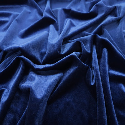 Stretch Samt Royalblau CSM-STOFFE
