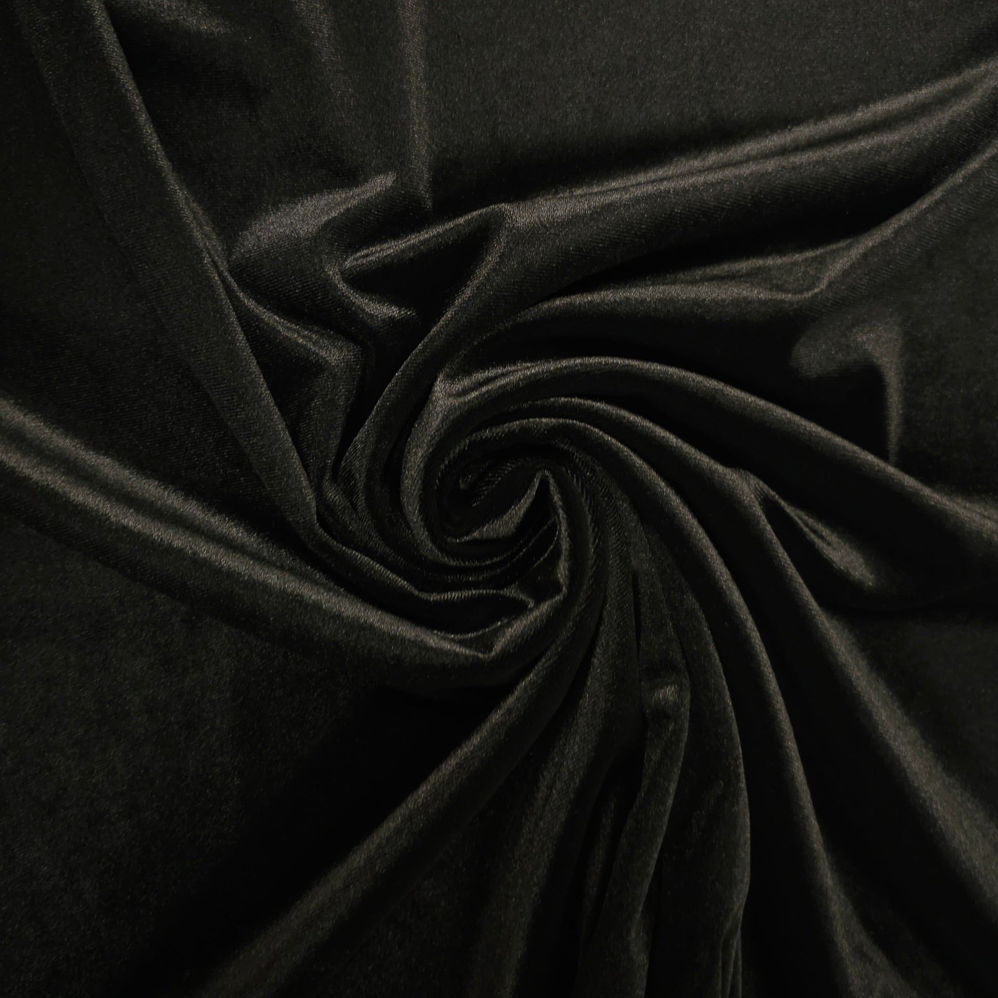 Stretch Samt Schwarz CSM-STOFFE