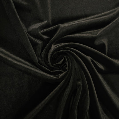 Stretch Samt Schwarz CSM-STOFFE
