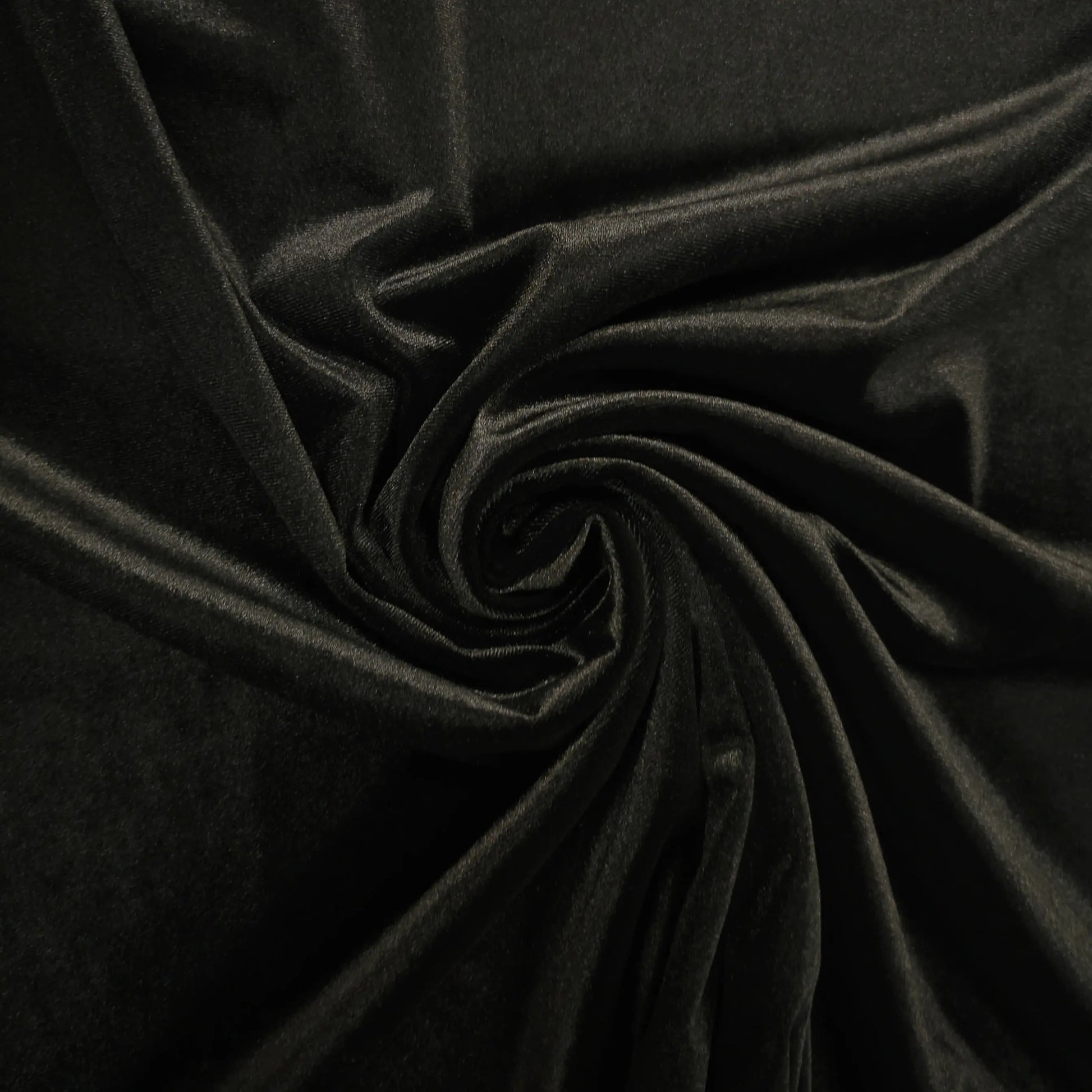 Stretch Samt Schwarz CSM-STOFFE