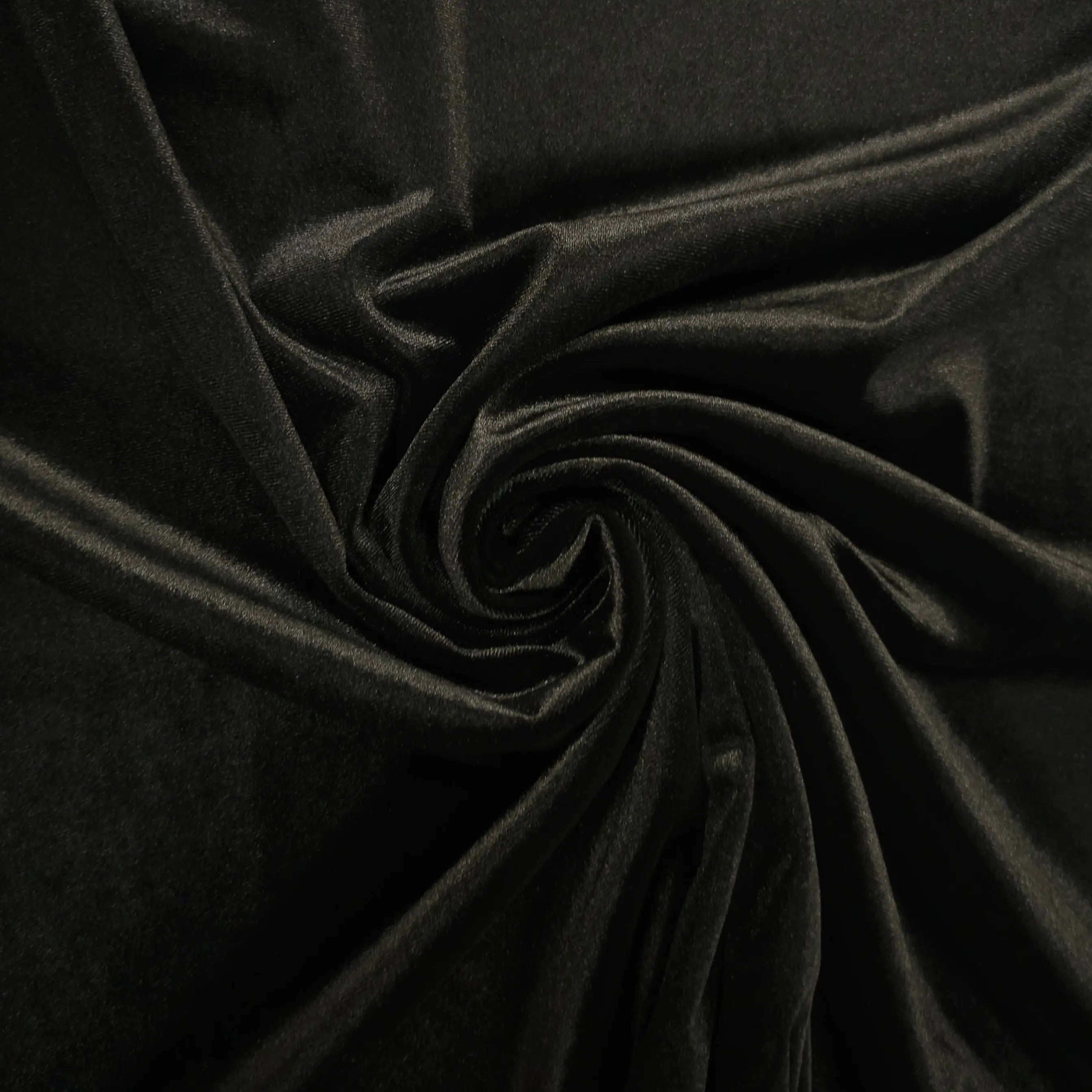 Stretch Samt Schwarz CSM-STOFFE