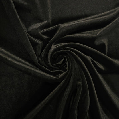 Stretch Samt Schwarz CSM-STOFFE