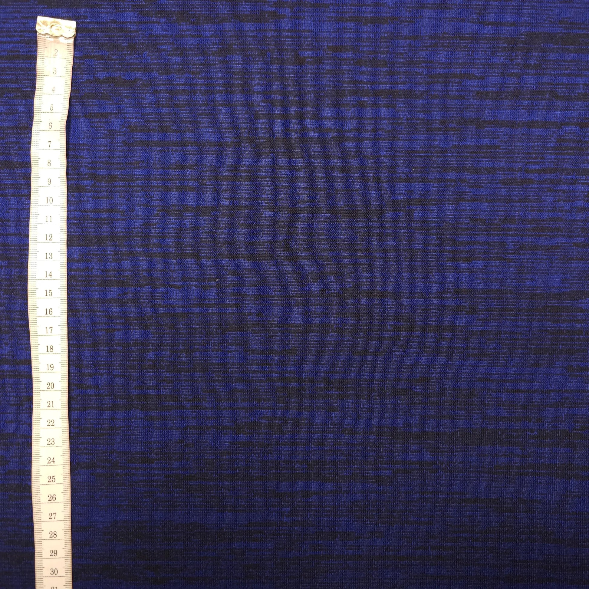 Strick Jersey gestreift dunkelblau CSM-STOFFE