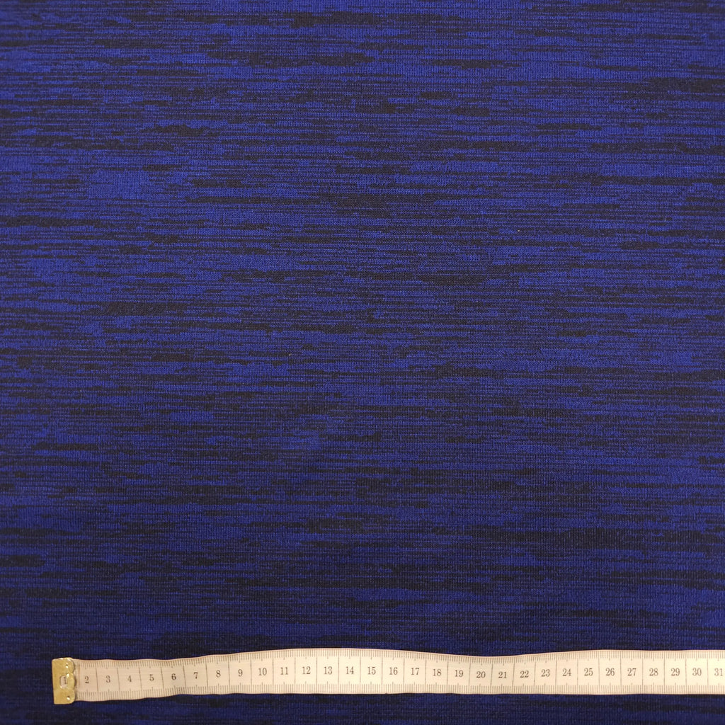 Strick Jersey gestreift dunkelblau CSM-STOFFE