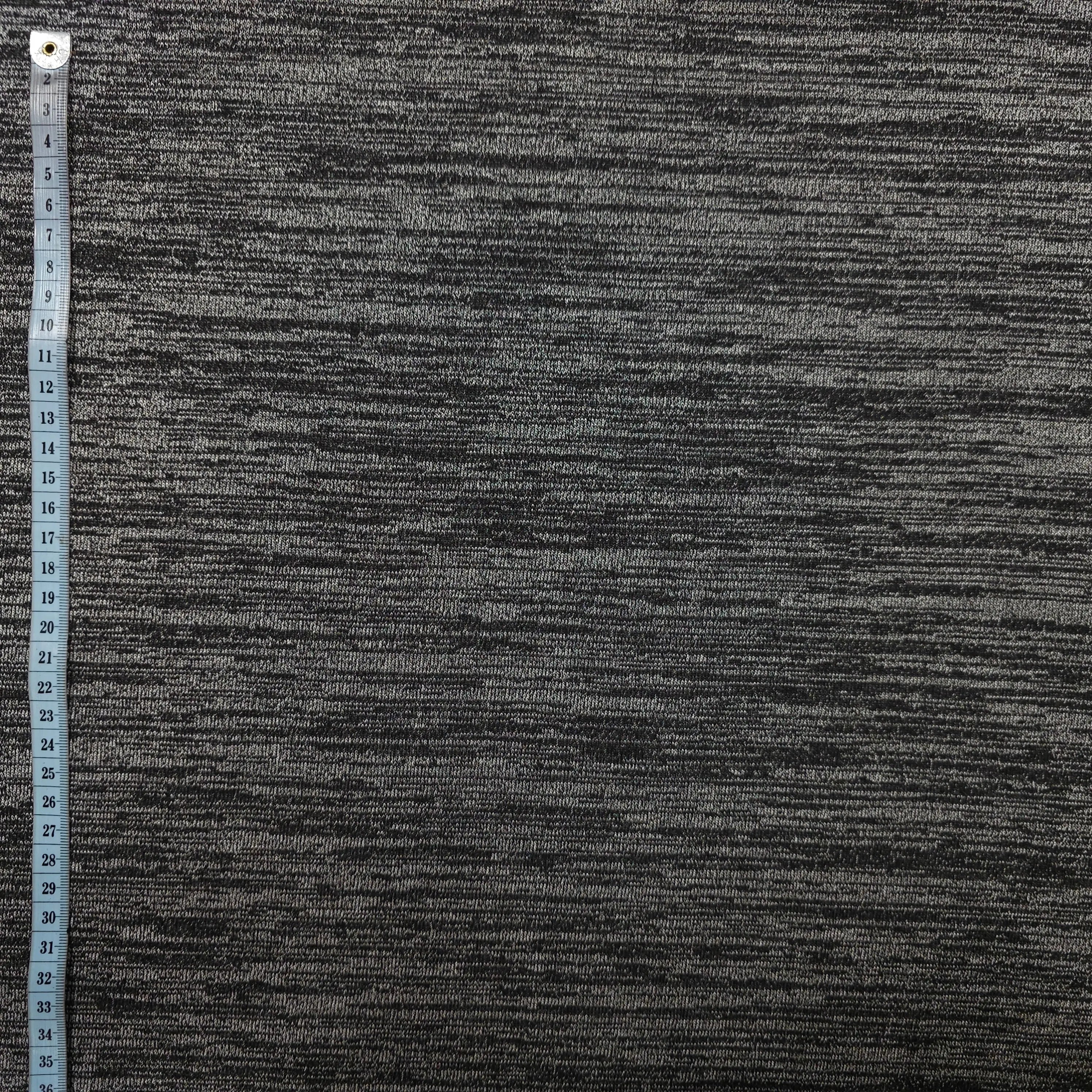 Strick Jersey gestreift grau CSM-STOFFE