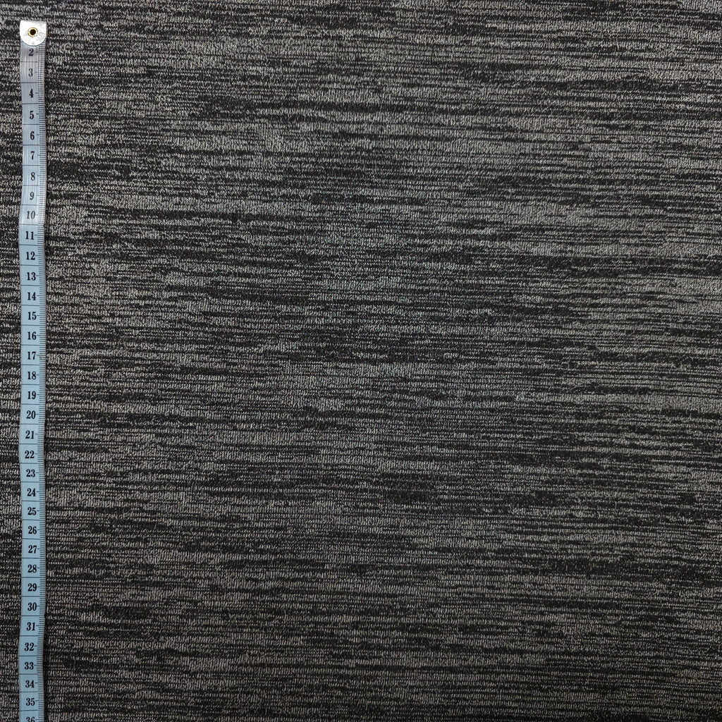 Strick Jersey gestreift grau CSM-STOFFE