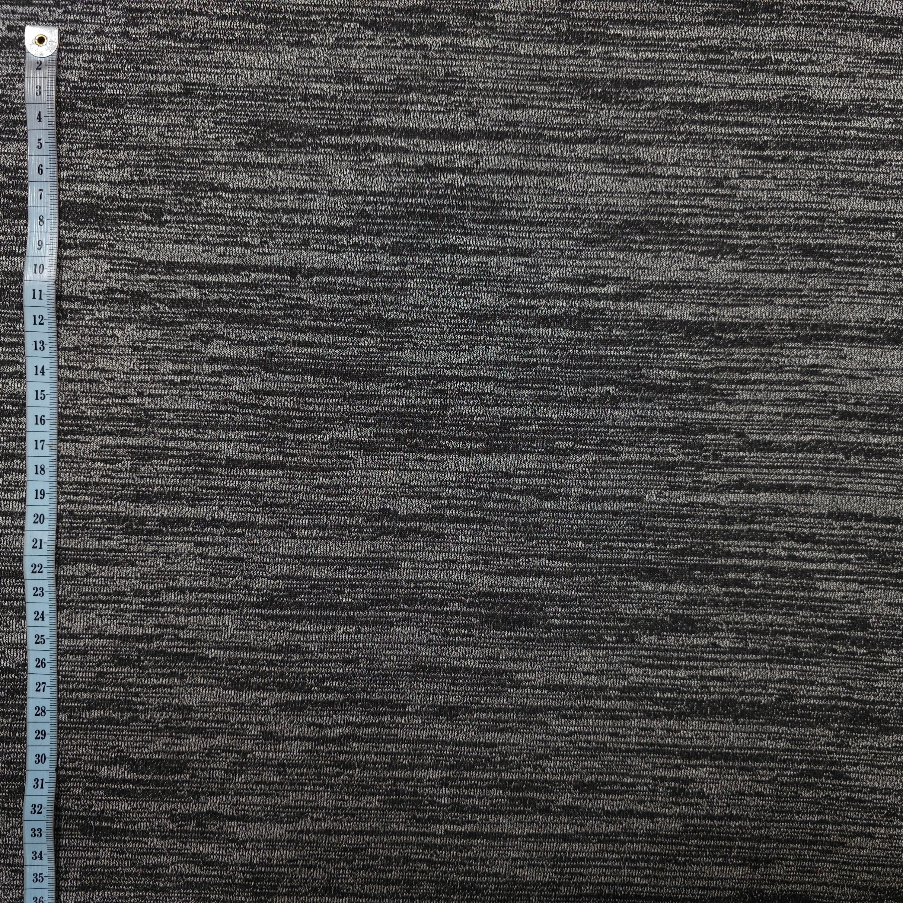 Strick Jersey gestreift grau CSM-STOFFE