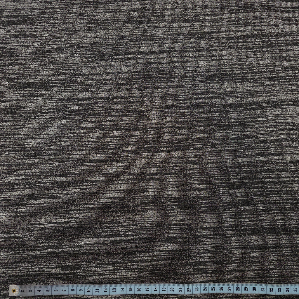 Strick Jersey gestreift grau CSM-STOFFE